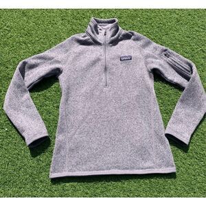 Patagonia BETTER SWEATER 1/4 zip pullover Purple Fleece Jacket Coat womens S